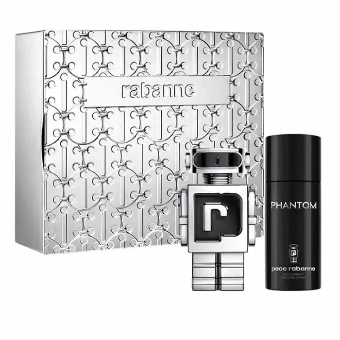 Paco Rabanne Phantom Eau De Toilette Spray 100ml Set 2 Parti
