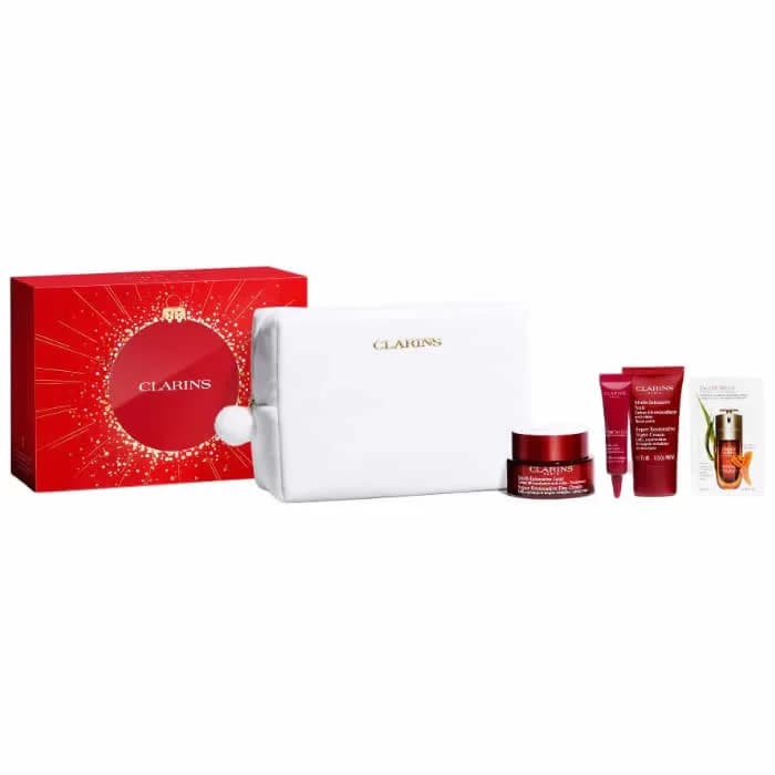 Clarins Super Restorative Day Cream All Skin Types 50ml Set 5 Parti