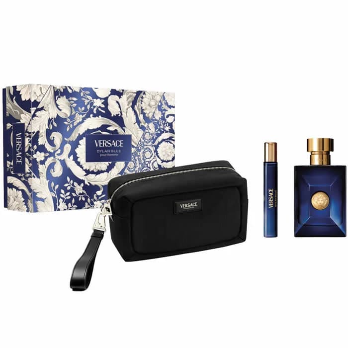 Versace Dylan Blue Pour Homme Eau de Toilette Spray 100ml Set 3 Parti