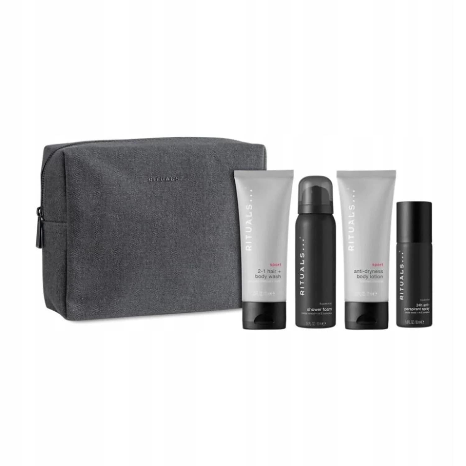 Rituals Homme Sport Gel Doccia 50ml Schiuma De Bagno 1u Lozione Corpo Perfumada 1u Deodorante Spray 1u