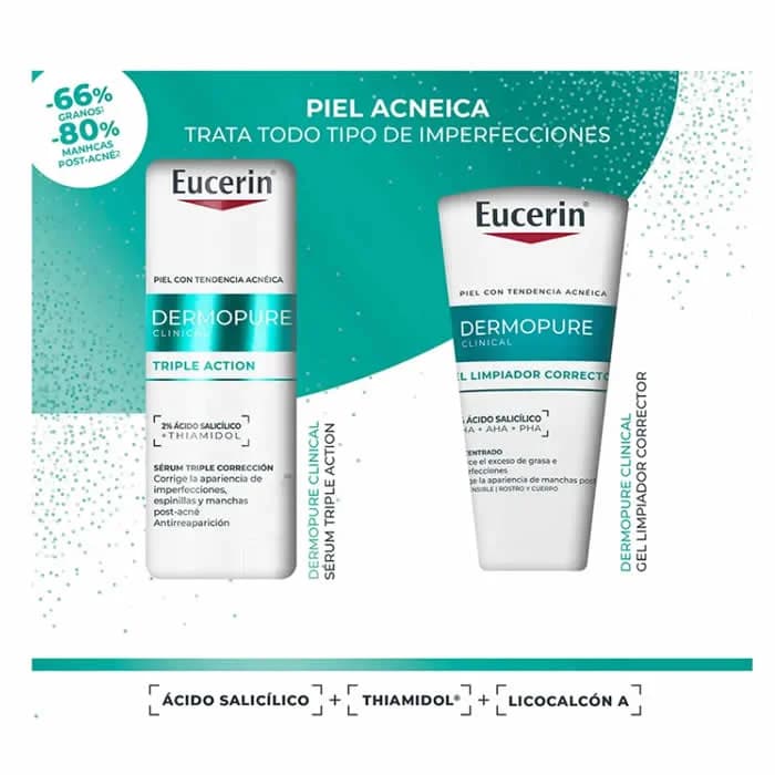Eucerin Dermopure Triple Action Serum 40ml Set 2 Parti