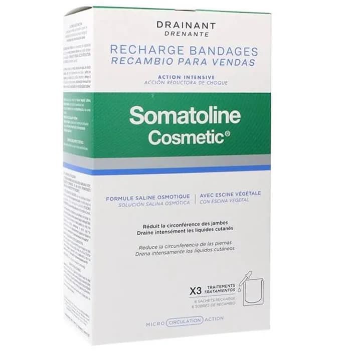 Somatoline Bende Di Ricarica Per Il Drenaggio Azione Antiurto 6 Unità