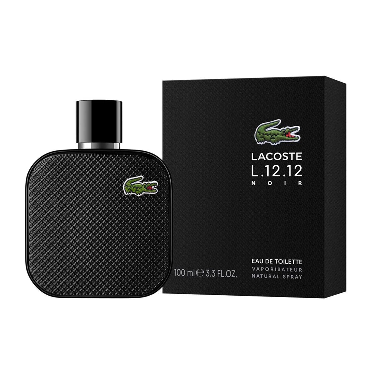 Eau De Lacoste L 12,12 Noir Pour Homme Edt Spray 100ml