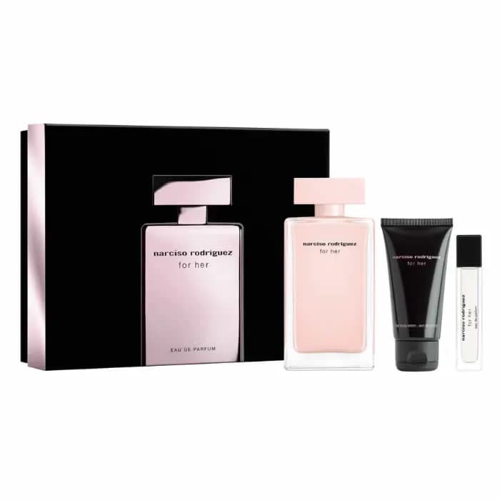 Narciso Rodriguez For Her Eau De Perfume Spray 100ml Set 3 Parti