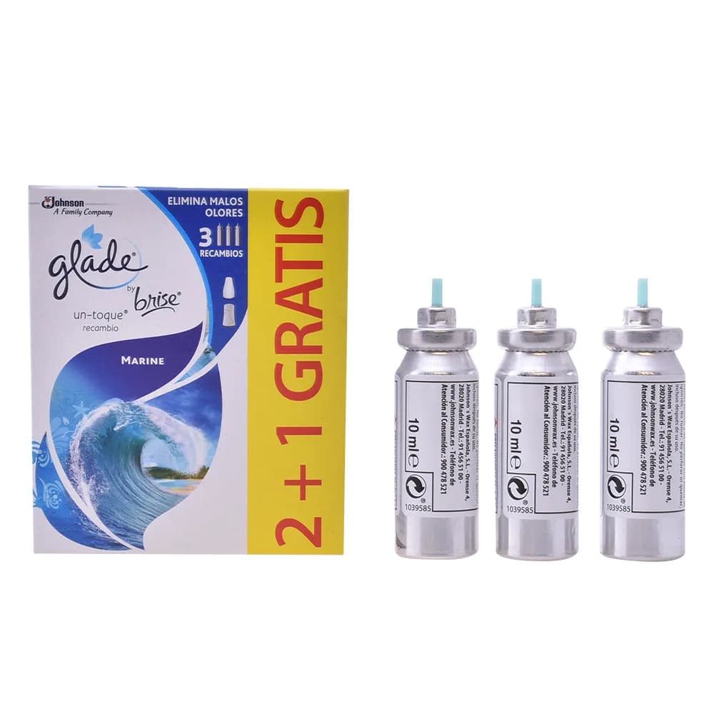 Glade Un Toque Ambientador Recambio Marine 3 Piezas