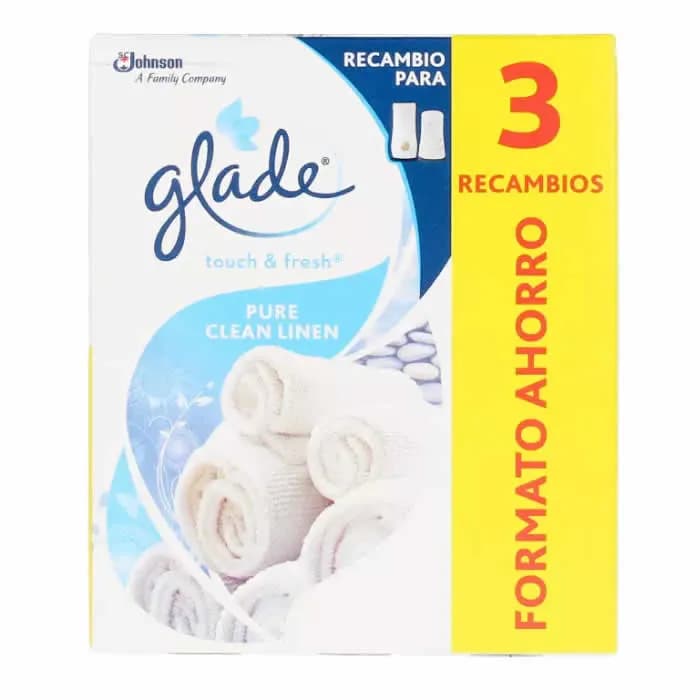 Glade Touch And Fresh Pure Clean Linen 3 Refill