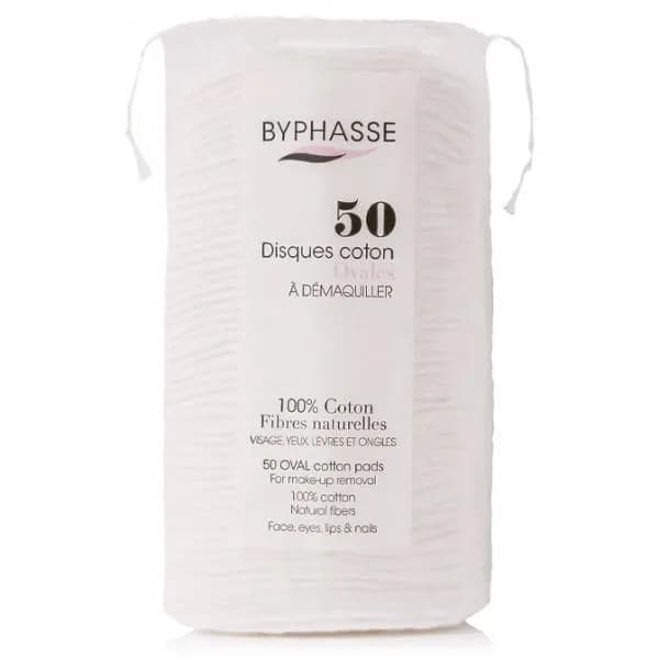 Byphasse Discos Cotone Ovales Desmaquillantes 50 U