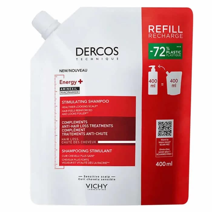 Vichy Dercos Energia+ Shampoo Stimolante Ricarica 400ml
