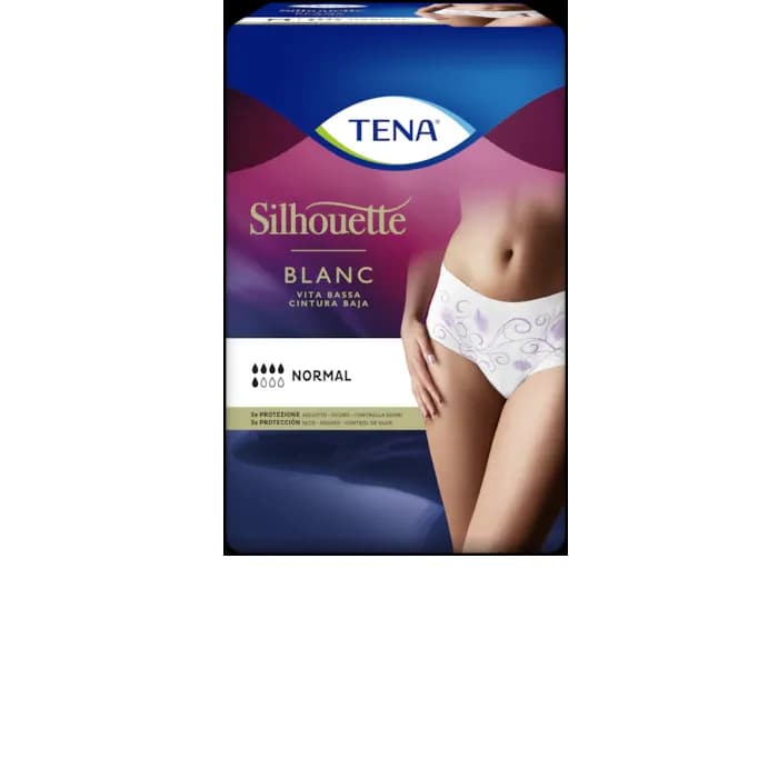 Tena Silhouette Normal Blanc Vita T/M 12 Uds.
