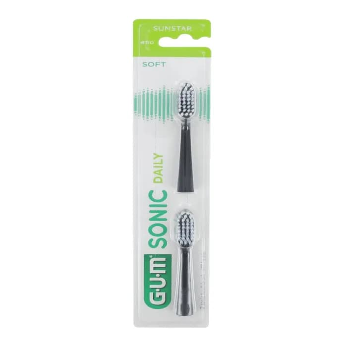 Gum Sonic Ricariche Giornaliere Spazzola Nera 2U