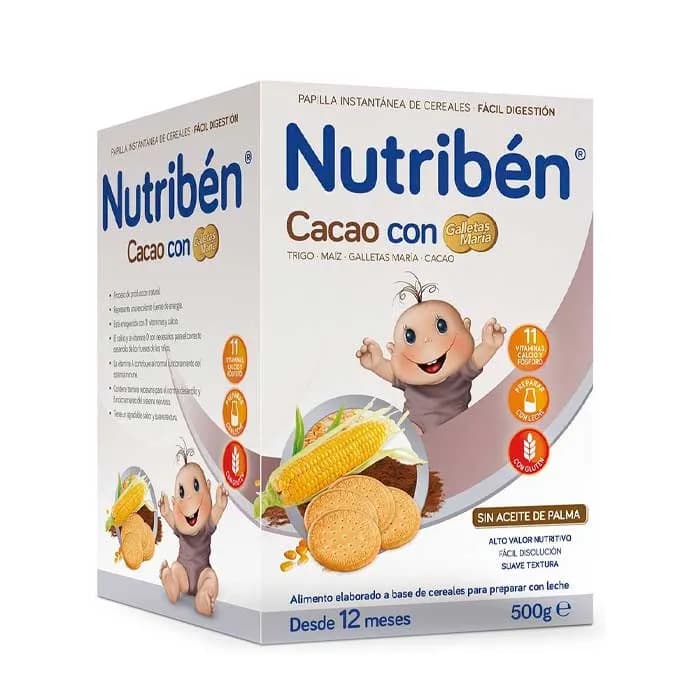 Nutribén Cacao con Biscotti Maria 500g
