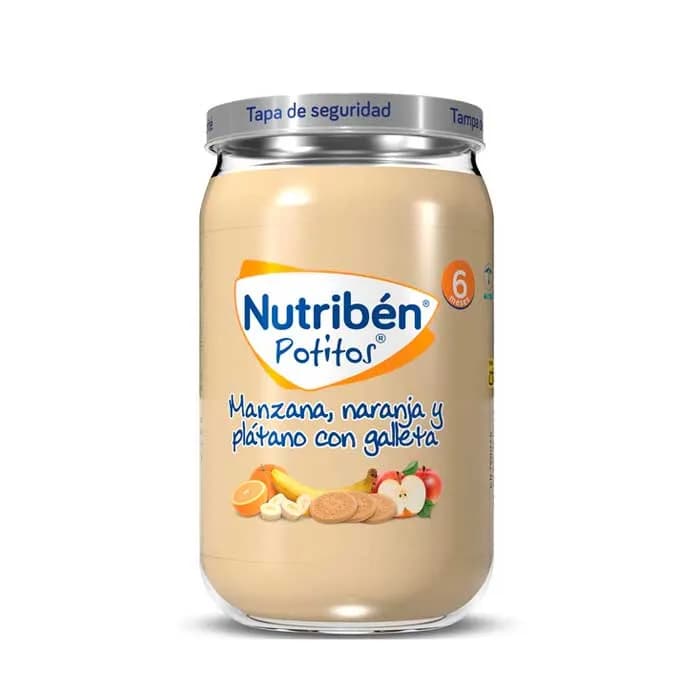 Nutribén Mela, Arancia, Banana, Banana e Biscotti Potito 235g