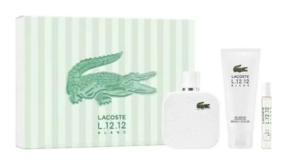 Lacoste Eau L12,12 Blanc Eau De Toilette 100ml Gel Doccia Miniatura