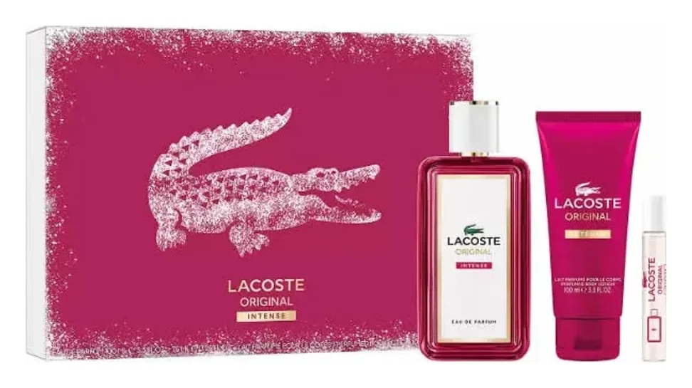 Lacoste Original Intense Eau De Parfum Spray 100ml Set 3 Parti Lacoste Original Intense Eau De Parfum Spray 100ml Set 3 Parti